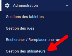 Menu gestion des rues²